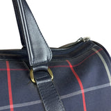 Burberry Blue Nova Check Vintage Boston Bag