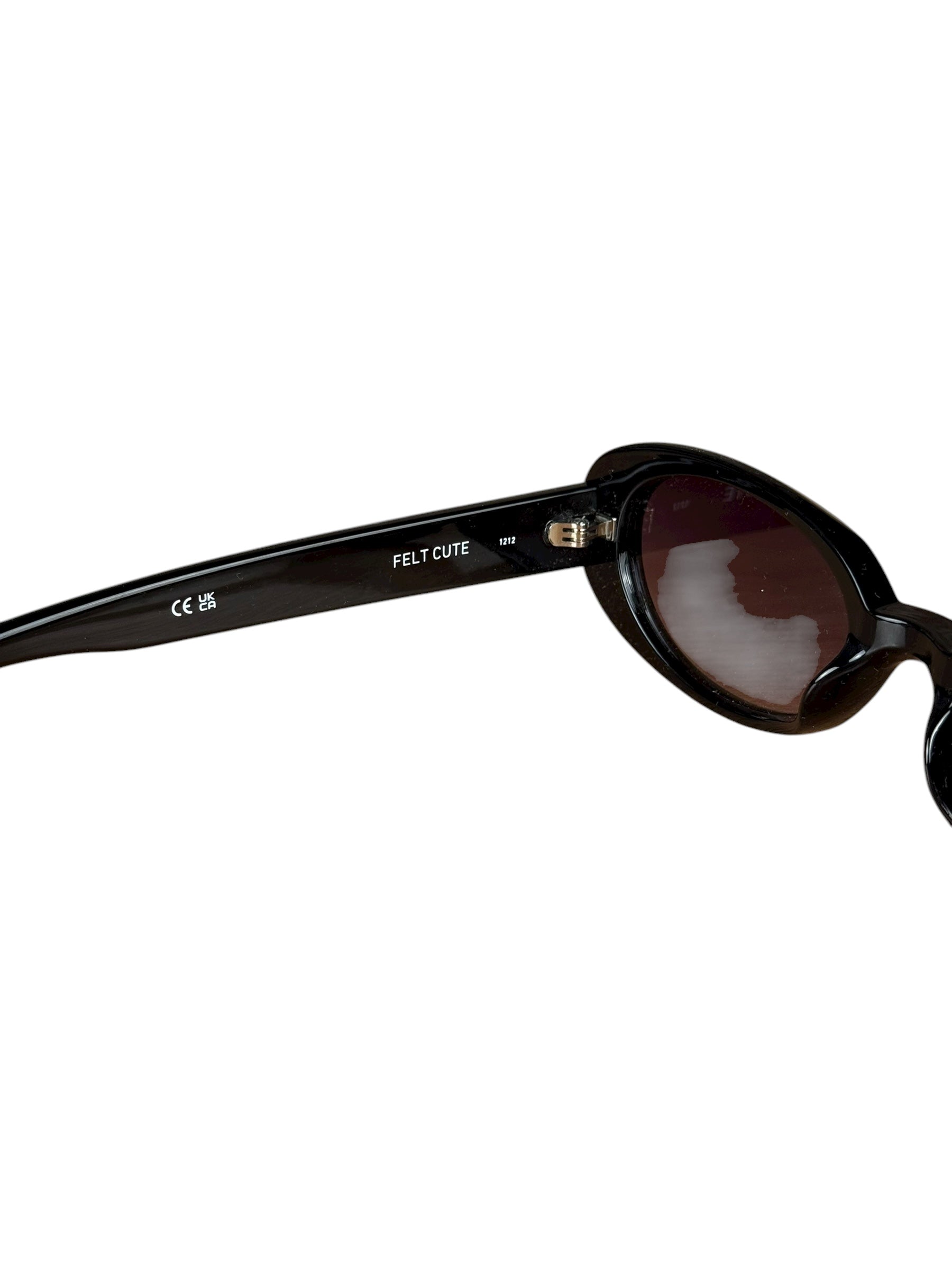 Quay Black Thin Sunglasses