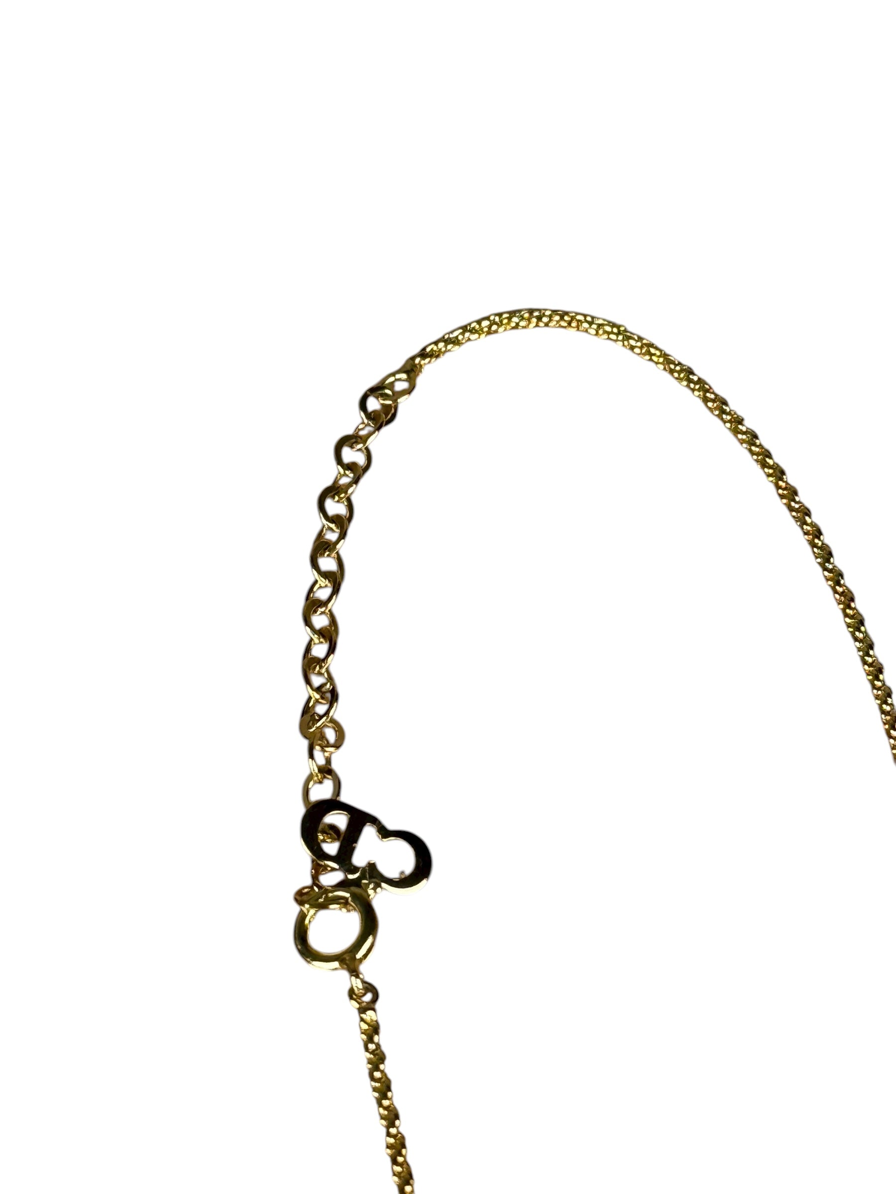 Christian Dior CD Logo Necklace