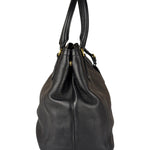 Prada Black Leather Vitello Daino 2Way Handbag