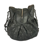 Chanel Grey Iridescent Quilted Leather Chic Bowling Shoulder Bag 2010