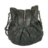 Chanel Grey Iridescent Quilted Leather Chic Bowling Shoulder Bag 2010