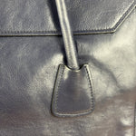 Prada Vintage Muted Blue Leather Glace 2Way Handbag