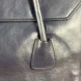 Prada Vintage Muted Blue Leather Glace 2Way Handbag