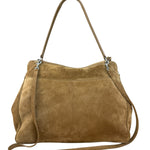 Balenciaga Rodeo Handbag Suede/Fleece Brown