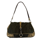 Prada Vintage Kakhi Green Nylon Shoulder Bag