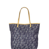 Fendi Purple Denim Roll Zucchino Tote