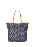 Fendi Vintage Purple Denim Roll Zucchino Tote