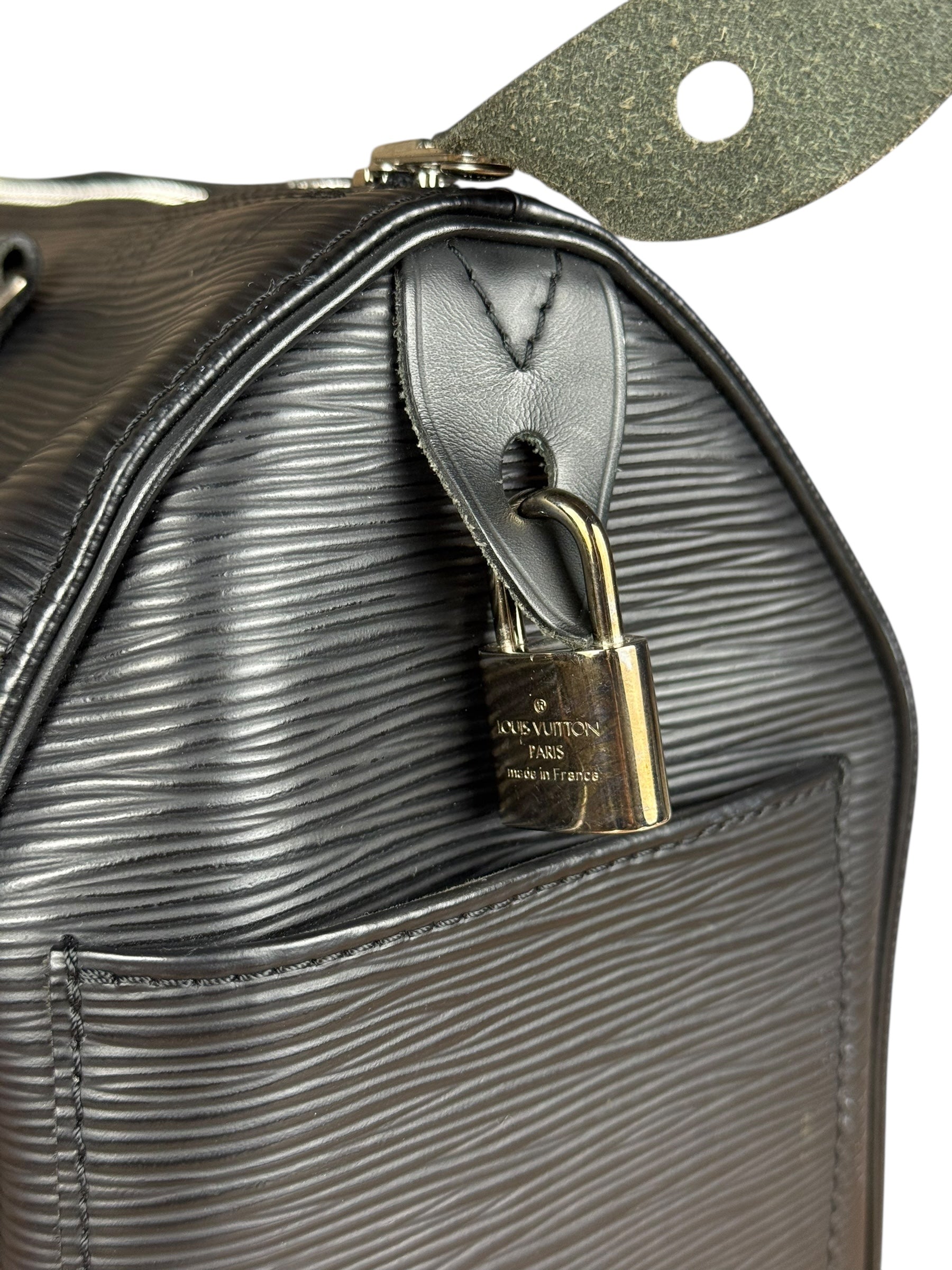 Louis Vuitton Black Epi Speedy 25