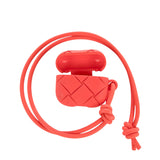 Bottega Rubberized Intrecciato AirPods Case Orange