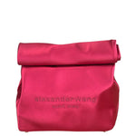 Alexander Wang Fuchsia Pink Satin Lunch Clutch
