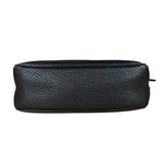Prada Black Pebbled Leather Pochette