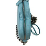 Balenciaga Blue Leather Le Cagole Mini Heart Crossbody