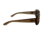 Gucci Translucent Grey Rectangular-Framed Sunglasses