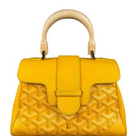Goyard Mini Goyardine Soft Saigon Top Handle Bag Yellow