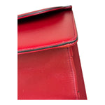 Gucci Red Leather GG Ring Shoulder Bag