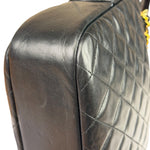 Chanel Black Quilted Lambskin Camera Bag 1989