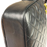 Chanel Black Quilted Lambskin Camera Bag 1989