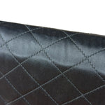 Chanel Vintage CC Black Satin Half-Moon Flap Bag 1991