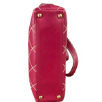 Chanel Vintage Pink Leather Wild Stitch Surpique Tote Bag