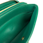 Chanel Green Lambskin Shoulder Bag 2018