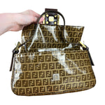 Fendi FF Sequin PVC Coated Canvas Baguette