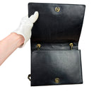 Chanel Black Diamond Stitch CC Timeless Chain Flap Bag '89-'91