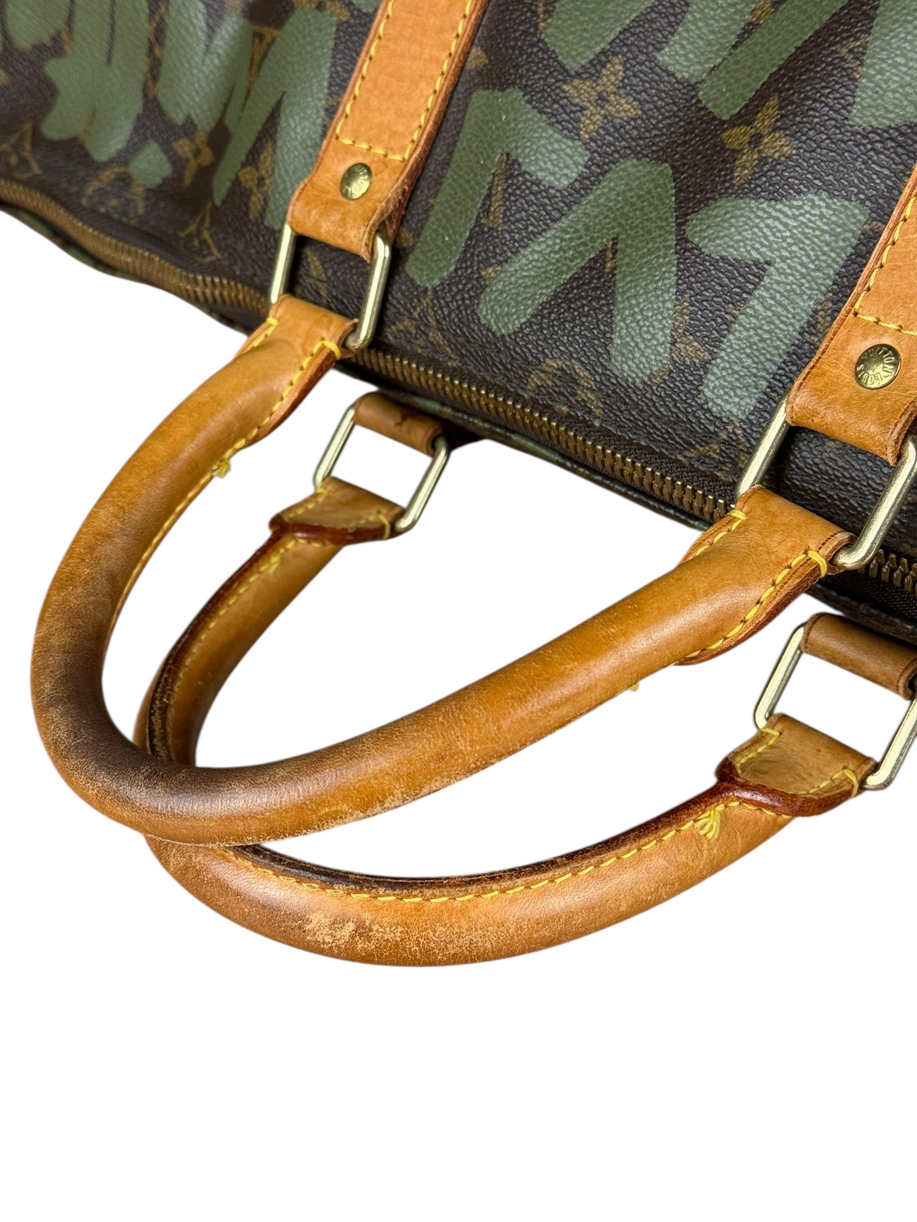 Louis Vuitton Stephen Sprouse Limited Edition Graffiti Keepall 50 Green