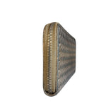 Bottega Veneta Zipper Gold Long Wallet