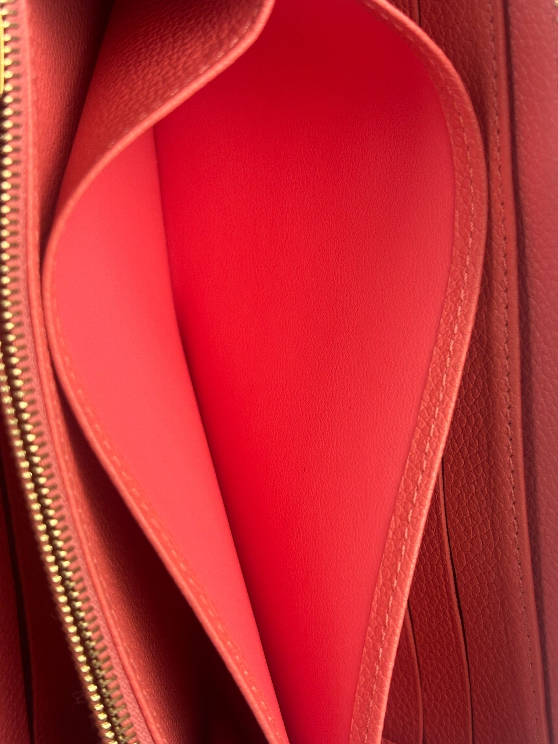 Louis Vuitton Pink Empreinte Leather Long Wallet