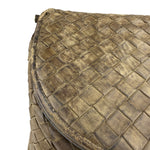 Bottega Veneta Brown Intrecciato Crossbody