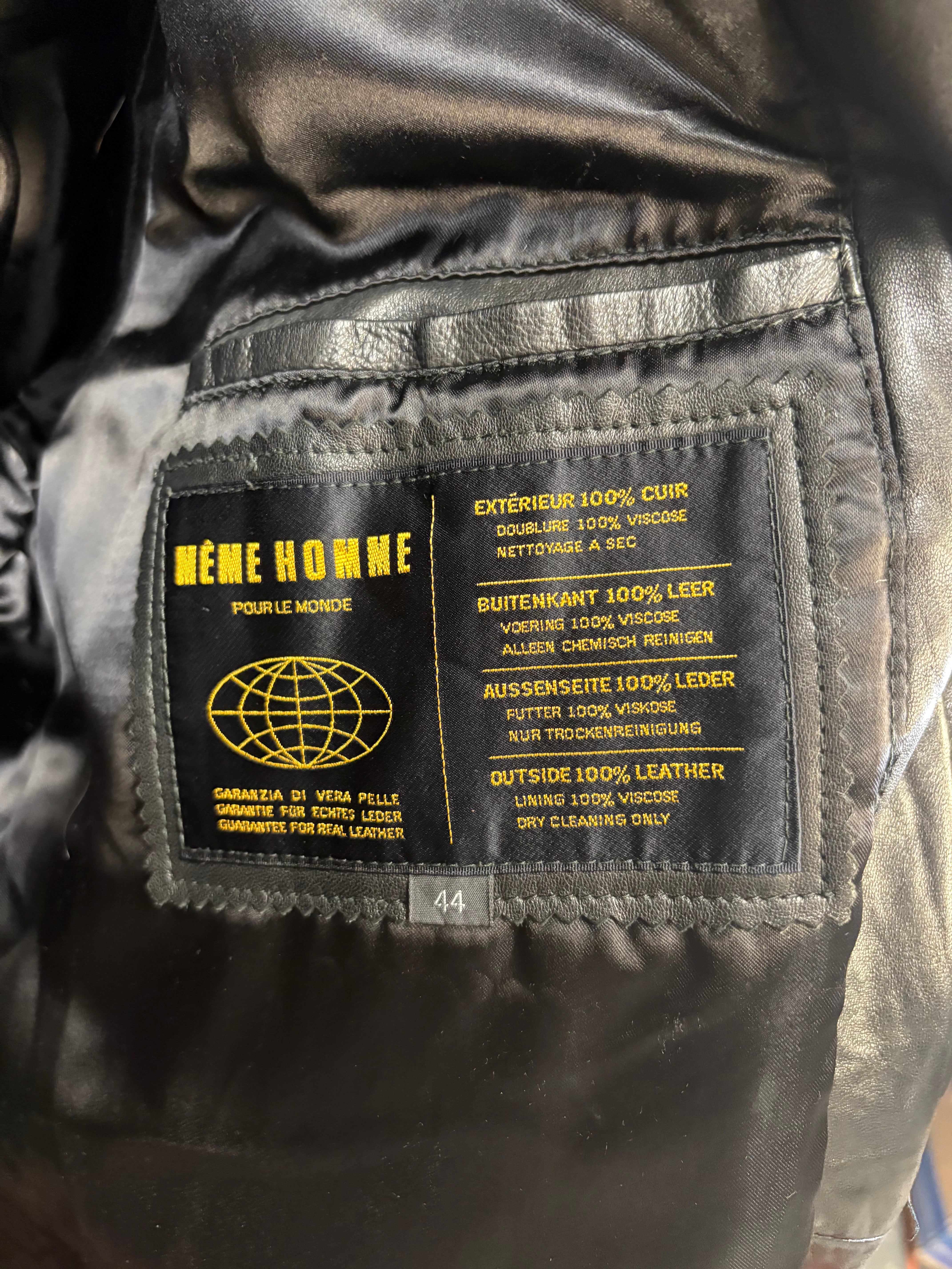 Meme Homme Vintage Leather Coat