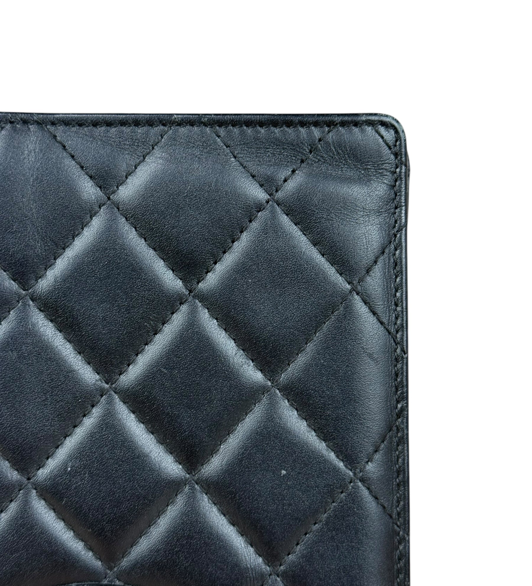 Chanel Black Quilted Cambon Long Wallet 2004