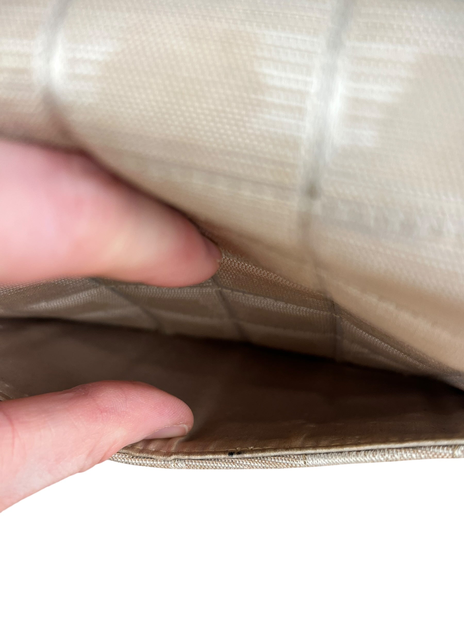 Chanel Vintage Beige Travel Line Classic Flap 2001