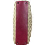 Gucci Vintage GG Canvas Pink Trim Shoulder Bag