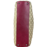 Gucci Vintage GG Canvas Pink Trim Shoulder Bag