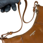 Saint Laurent Vintage Brown Leather Mini Shoulder Bag