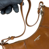 Saint Laurent Vintage Brown Leather Mini Shoulder Bag