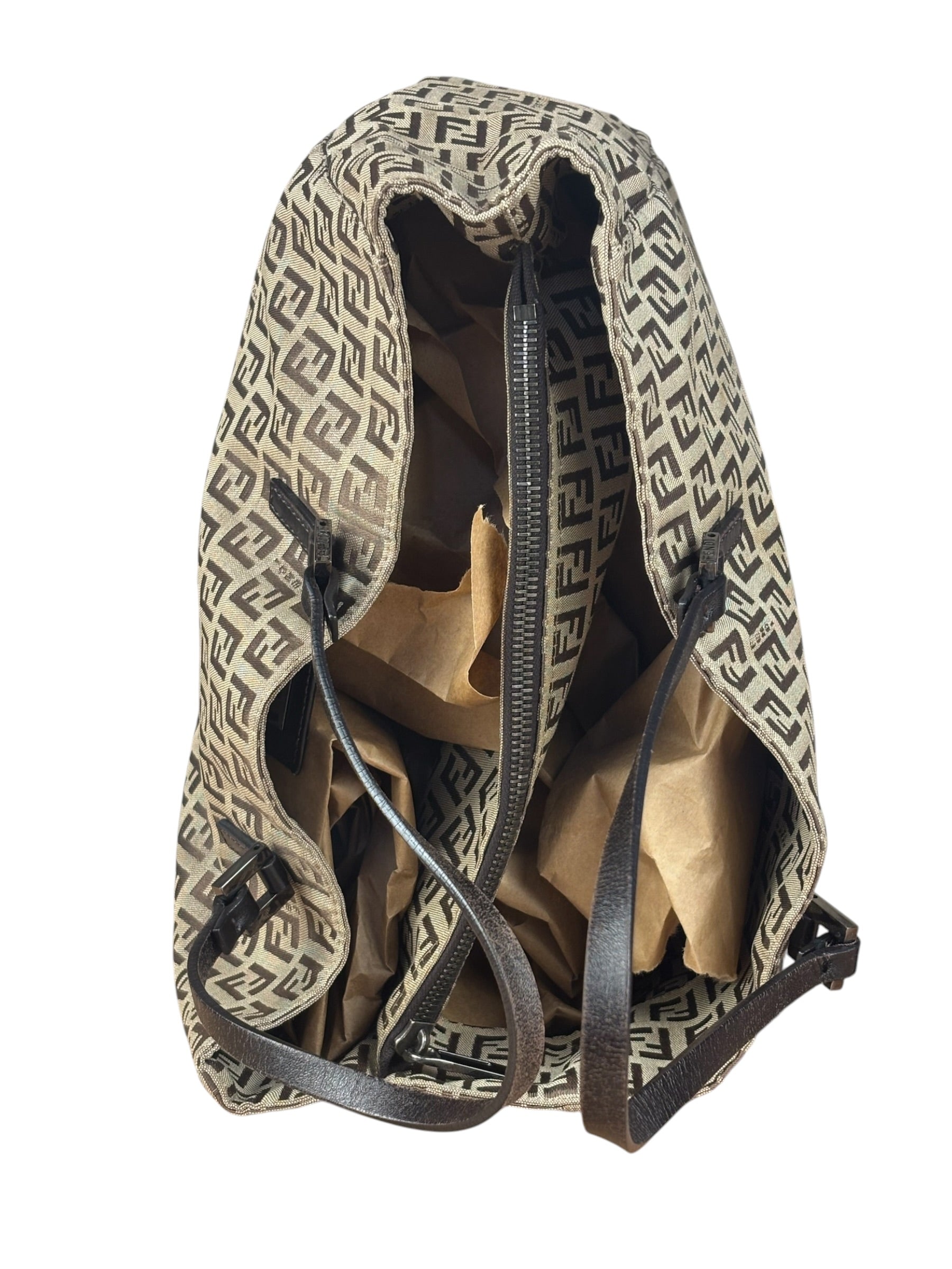 Fendi FF Vintage Canvas Tote Bag