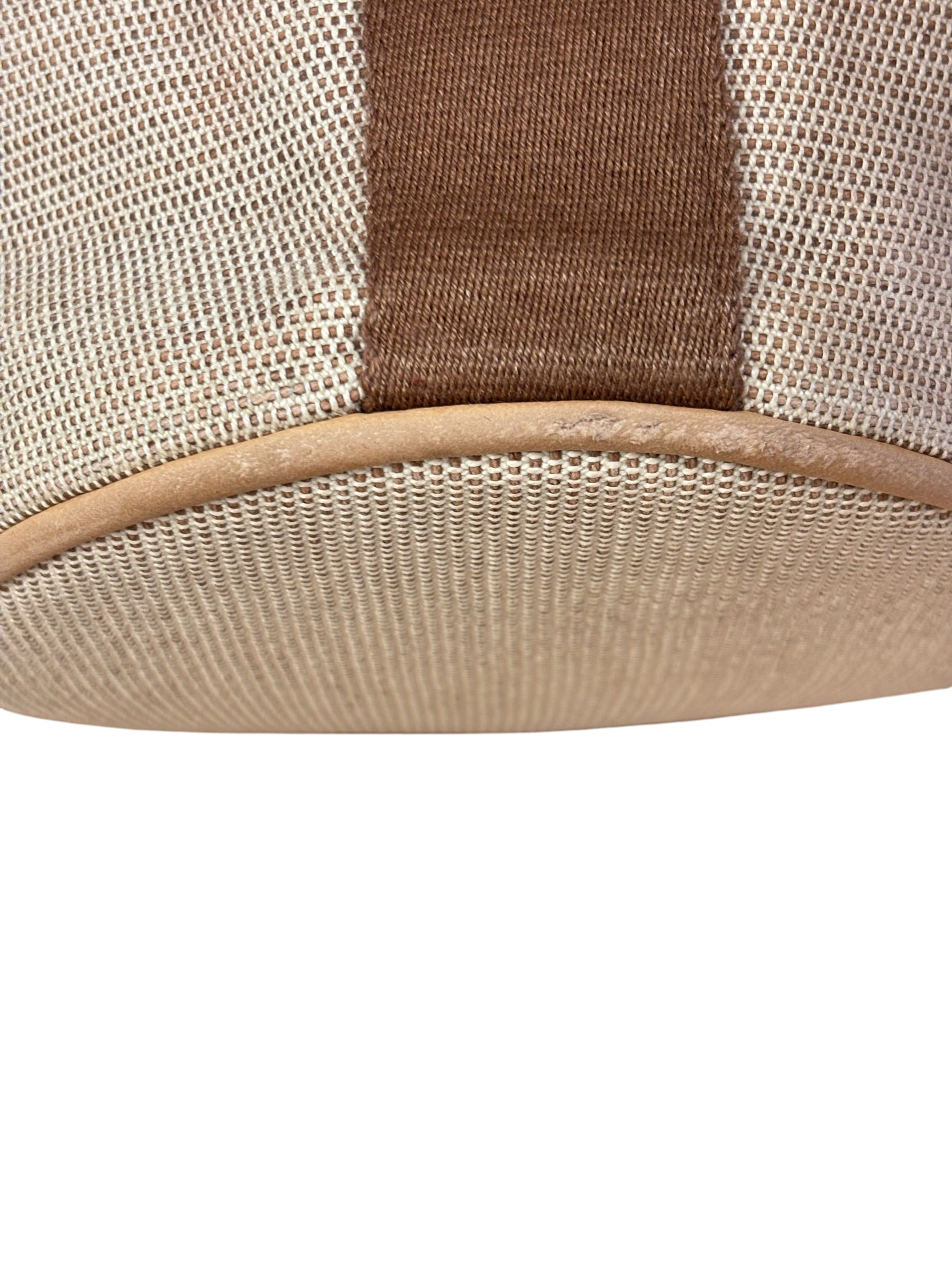 Hermes Vintage Brown Toile Saxo PM