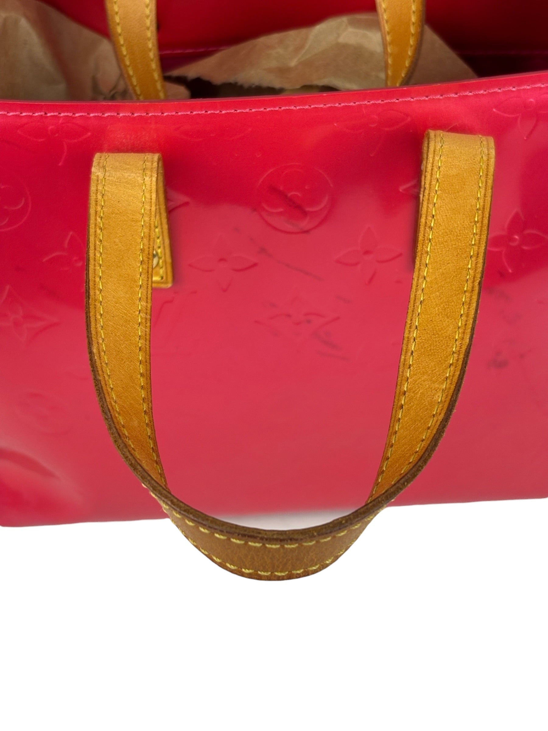 Louis Vuitton Vintage Vernis Patent Leather Monogram Reade Handbag PM