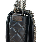 Chanel Black Enchained Boy Bag 2013