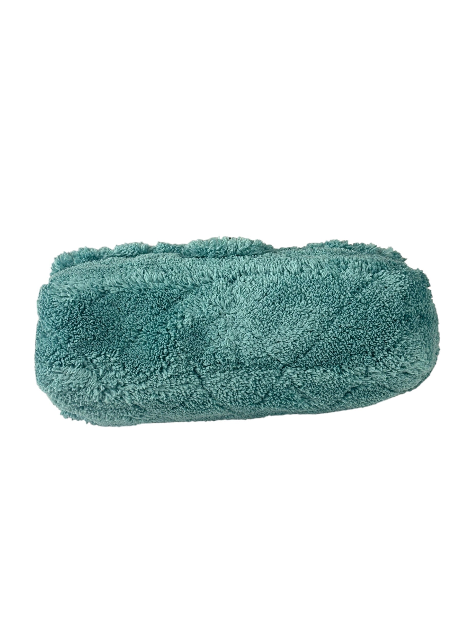 Chanel Mint Green Quilted Terry Cloth Coco Beach Flap Bag 2019