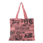 Dior Beauty Pink Canvas Dioriviera Tote Bag