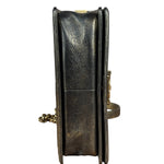 Chanel Metallic Dark Bronze Leather Old Medium Boy Flap Shoulder Bag