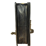 Chanel Metallic Dark Bronze Leather Old Medium Boy Flap Shoulder Bag