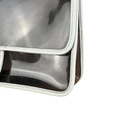 Chanel Vintage PVC Transparent Heart Lock Flap Bag 2008