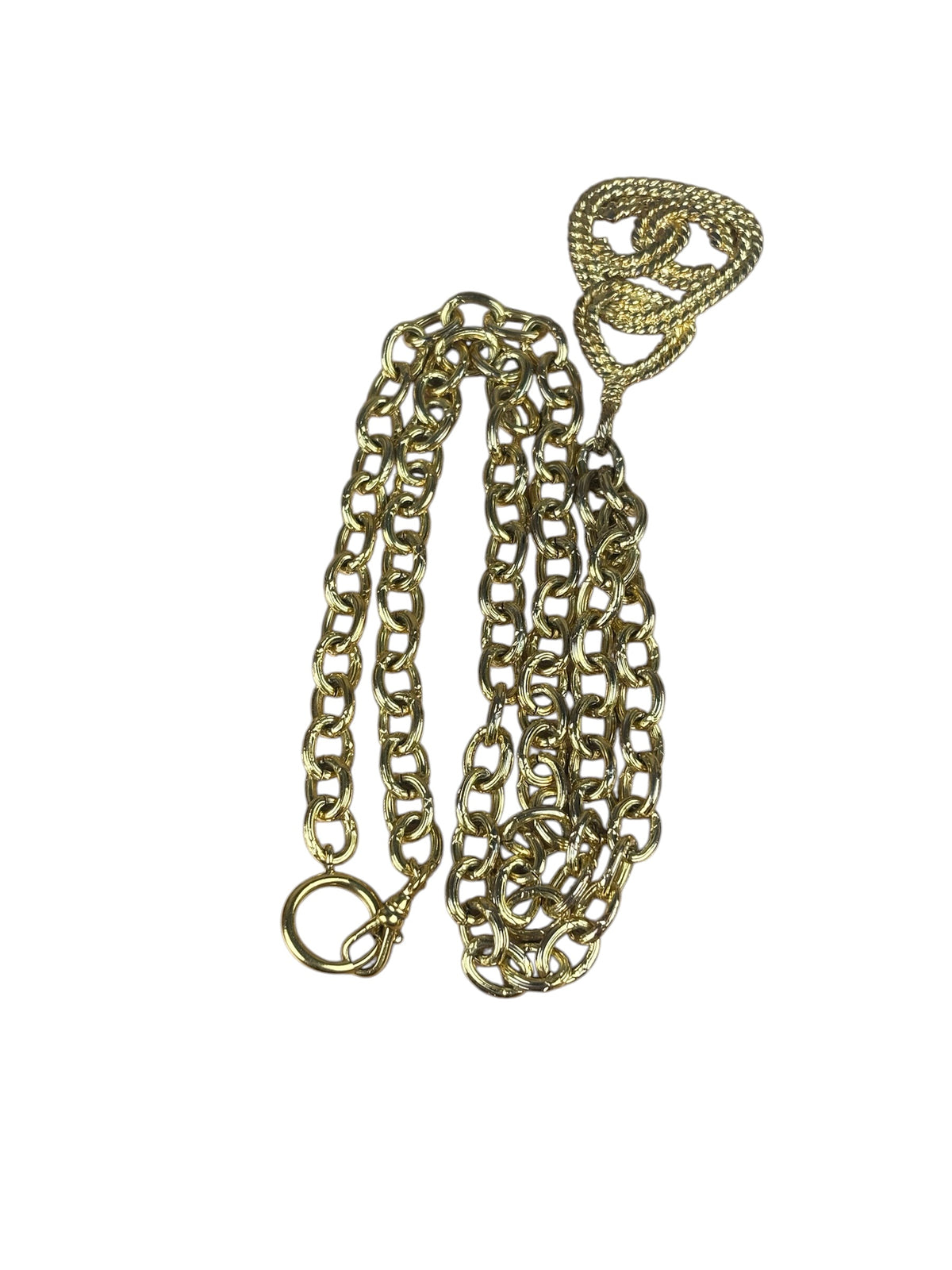 Chanel Rope Medallion CC Pendant Necklace
