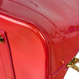 Louis Vuitton Apple Red Vernis Alma Handbag GM