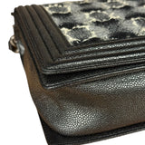 Chanel MultiColor Quilted Tweed Boy Bag